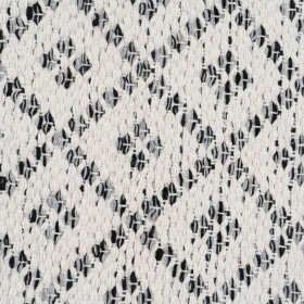 Tappeto Bianco Grigio 70 % cotone 30 % Poliestere 120 x 180 cm