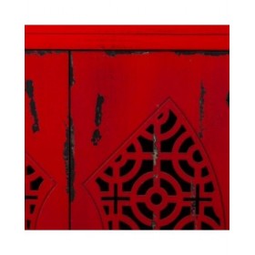 Credenza Alexandra House Living Rosso Legno di abete Legno MDF 40 x 86 x 120 cm
