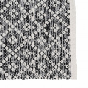 Tappeto Bianco Grigio 70 % cotone 30 % Poliestere 160 x 230 cm