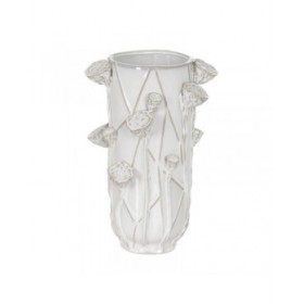 Vaso Bianco Ceramica 25,5 x 24 x 41 cm