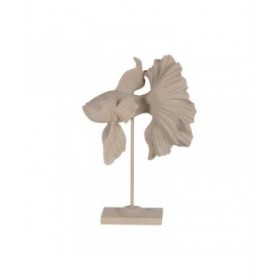 Statua Decorativa Beige Pesce 25,7 x 14 x 35,7 cm