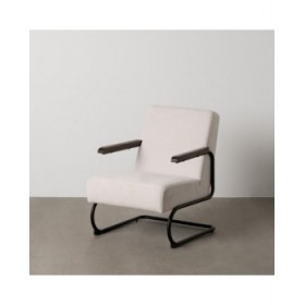 Poltrona Nero Beige 61 x 70 x 85 cm