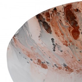Centrotavola Salmone 39 x 39 x 6,5 cm