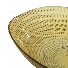 Centrotavola Giallo 21 x 21 x 6,5 cm