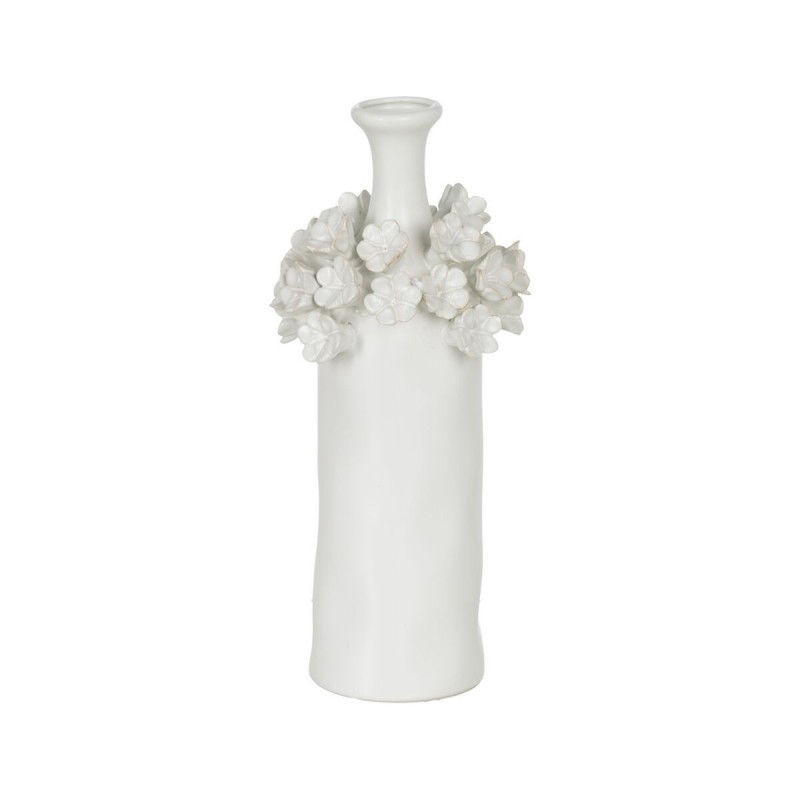 Vaso Bianco Ceramica 14 x 14 x 36 cm