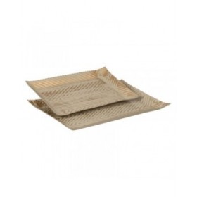 Vassoio Beige Dorato 36 x 23 x 2 cm