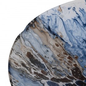 Centrotavola Azzurro Marrone 39 x 39 x 6,5 cm