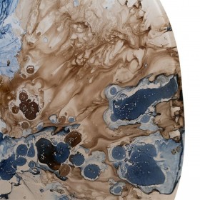 Centrotavola Azzurro Marrone 39 x 39 x 6,5 cm