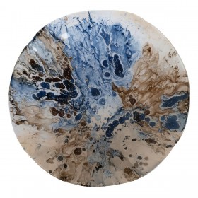 Centrotavola Azzurro Marrone 39 x 39 x 6,5 cm