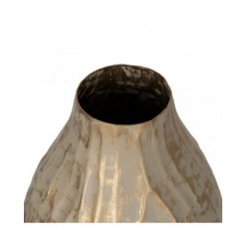 Vaso Beige Dorato Ferro 16 x 16 x 30 cm