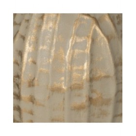 Vaso Beige Dorato Ferro 16 x 16 x 30 cm
