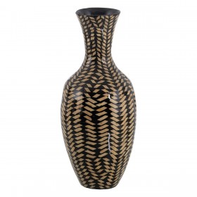 Vaso Nero Beige 25 x 25 x 59 cm