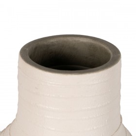 Vaso Bianco Ceramica 17 x 17 x 30 cm