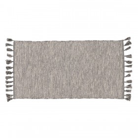 Tappeto Grigio 70 % cotone 30 % Poliestere 80 x 150 cm