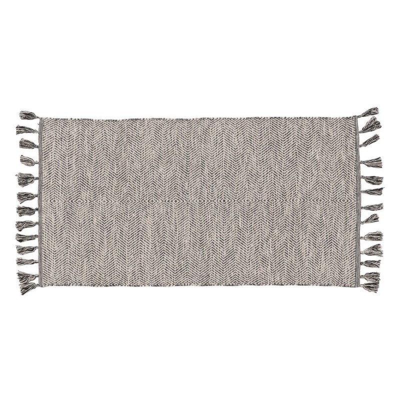 Tappeto Grigio 70 % cotone 30 % Poliestere 80 x 150 cm