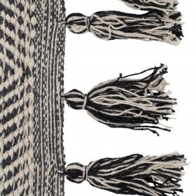 Tappeto Grigio 70 % cotone 30 % Poliestere 120 x 180 cm