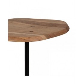 Tavolo aggiuntivo Nero Naturale 35 x 35 x 65 cm