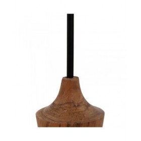 Tavolo aggiuntivo Nero Naturale 35 x 35 x 65 cm
