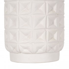 Vaso Bianco Ceramica 22 x 22 x 41 cm