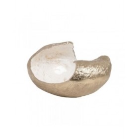 Centrotavola Bianco Champagne Alluminio 31 x 26,5 x 19 cm