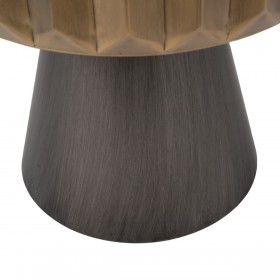 Tavolino Aggiuntivo Nero Dorato Ferro 63 x 63 x 62 cm