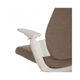 Sedia da Ufficio Bianco Taupé 67,5 x 62 x 114,5 cm