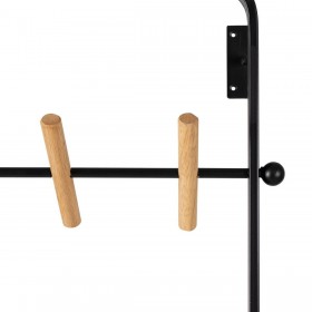 Appendiabiti Nero Ferro 45 x 7 x 150 cm