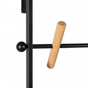 Appendiabiti Nero Ferro 45 x 7 x 150 cm