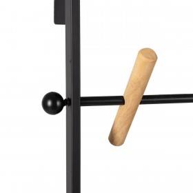 Appendiabiti Nero Ferro 45 x 7 x 120 cm