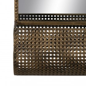 Specchio da parete Dorato Cristallo Ferro 47 x 17,5 x 53 cm