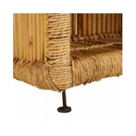 Scaffale Alexandra House Living Marrone Bambù Corda 35 x 75 x 51 cm