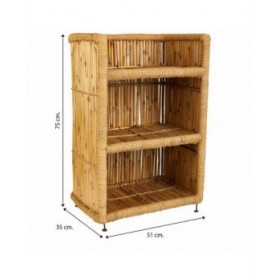 Scaffale Alexandra House Living Marrone Bambù Corda 35 x 75 x 51 cm