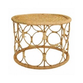 Tavolino da Caffè Alexandra House Living Marrone Corda Ferro 60 x 40 x 60 cm