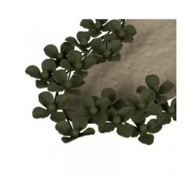 Vassoio Verde Beige Fiori 58 x 23 x 4 cm