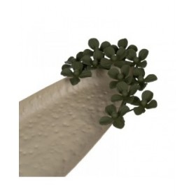 Vassoio Verde Beige Fiori 58 x 23 x 4 cm