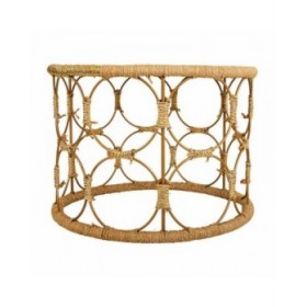 Tavolino da Caffè Alexandra House Living Marrone Corda Ferro 60 x 40 x 60 cm