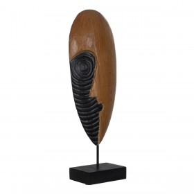 Statua Decorativa Marrone Maschera 18 x 11 x 54 cm