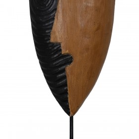 Statua Decorativa Marrone Maschera 18 x 11 x 54 cm