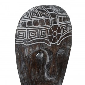 Statua Decorativa Marrone Maschera 24 x 12 x 46 cm