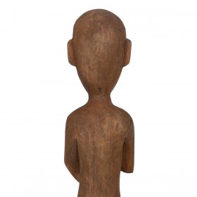 Statua Decorativa Naturale Africano 14,5 x 9 x 38,5 cm (2 Unità)