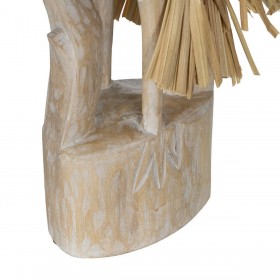 Statua Decorativa Bianco Naturale Airone 20 x 10 x 62 cm