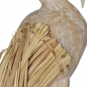 Statua Decorativa Bianco Naturale Airone 20 x 10 x 62 cm