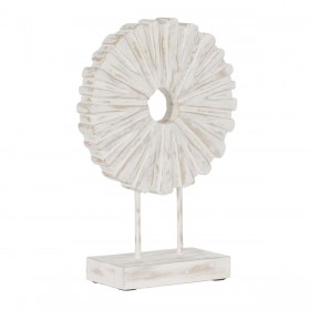 Scultura Bianco Beige Legno di mango 25,5 x 9,5 x 37 cm