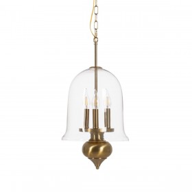 Lampadario Dorato Cristallo Ferro 220-240 V 33 x 33 x 54 cm