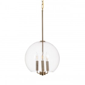 Lampadario Dorato Cristallo Ferro 220-240 V 30 x 30 x 60 cm