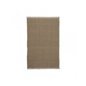 Tappeto Nero Naturale 160 x 1 x 240 cm