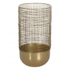 Vaso Dorato Ferro 21 x 21 x 40 cm
