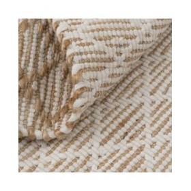 Tappeto Bianco Naturale 160 x 1 x 240 cm