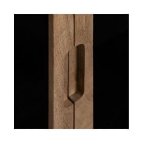Credenza BURNIE Nero Naturale Cristallo Legno di mango 162 x 41 x 83 cm
