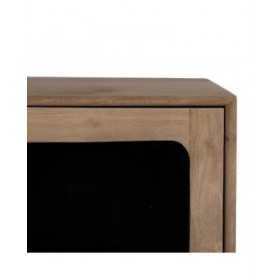 Credenza BURNIE Nero Naturale Cristallo Legno di mango 162 x 41 x 83 cm